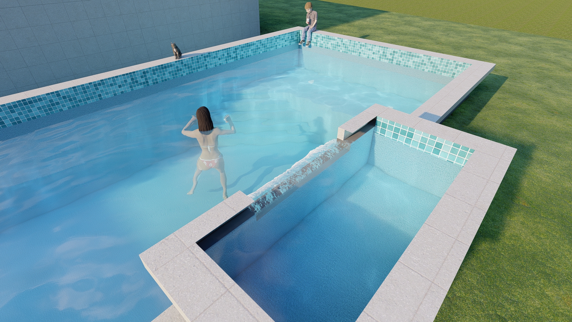 Pool water